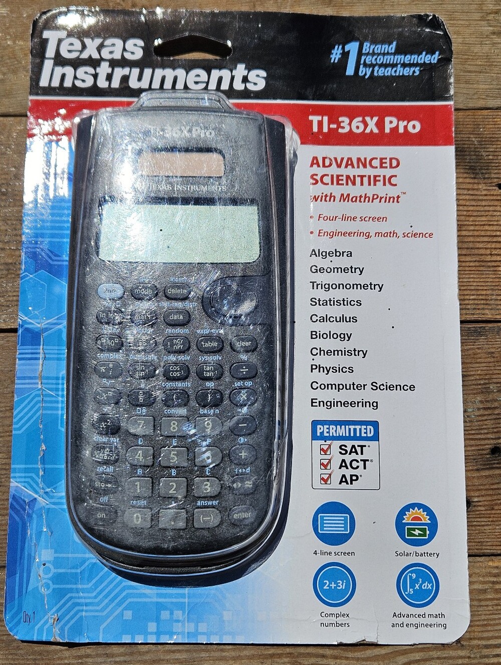 Texas Instruments TI-36X Pro Scientific Calculator - Black and Gray